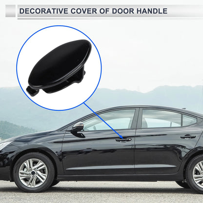 Front Left Door Knob Cover for BMW 5-Series G30 G38 (2018–2023) No. 51217489341 Black