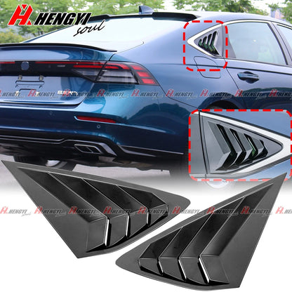 2x Rear Side Window Louver Shutter Cover Trim for Honda Accord