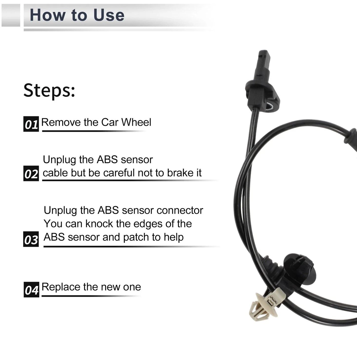 ABS Wheel Speed Sensor for Honda CR-Z (2011-2016) - 1 x Rear Left