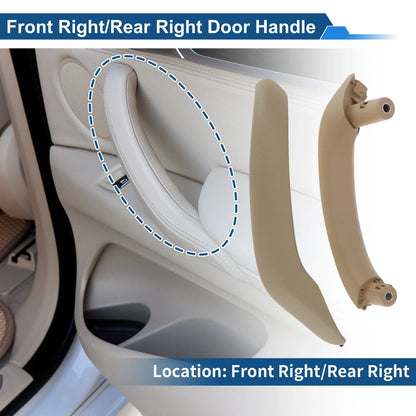 Front Driver Side Inner Door Panel Handle for BMW X3 (2010-2016) Beige