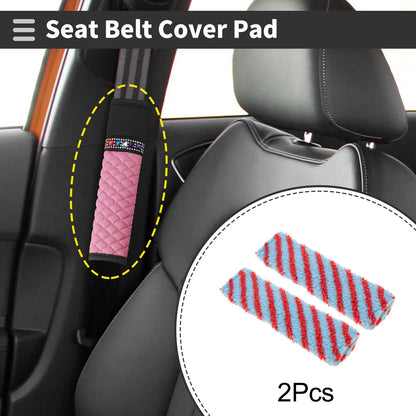 Set of 2 Seat Belt Cover Pads for Universal Fit (24 cm)