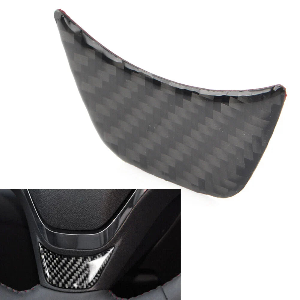 Carbon Fiber Steering Wheel Panel Cover Trim for Chevrolet Equinox (2017-2022)