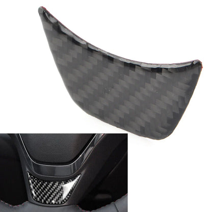 Carbon Fiber Steering Wheel Panel Cover Trim for Chevrolet Equinox (2017-2022)