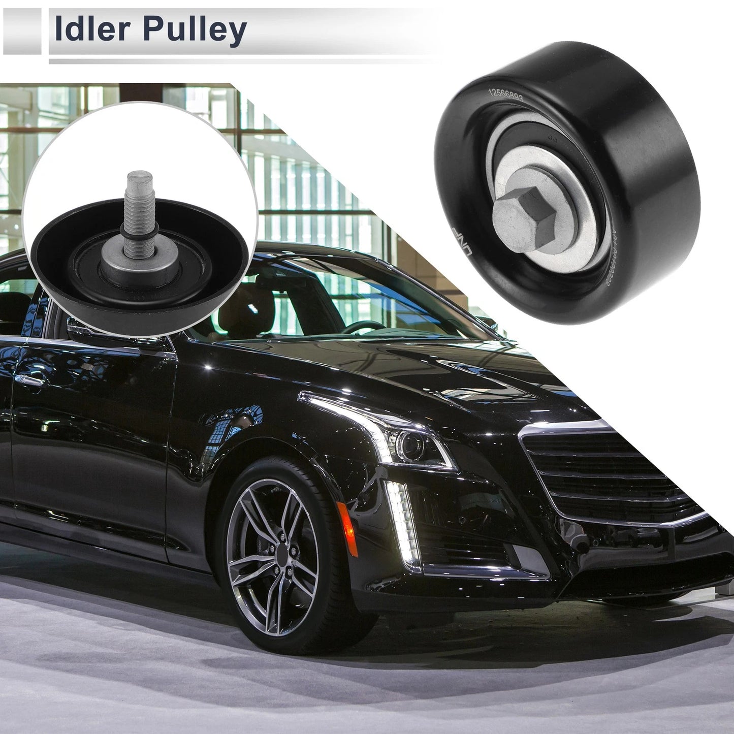 Drive Belt Idler Pulley for Cadillac STS (2008–2011) No. 12566893