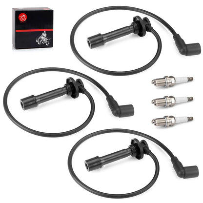 Ignition Spark Plug Wire Kit for Kawasaki Mule PROFX PROFXT PROFXR (2015–2023)