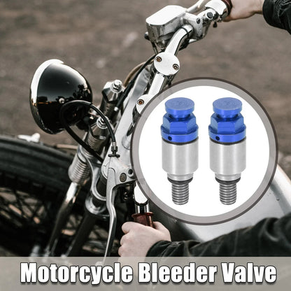 M5x0.8 Motorcycle Screw Fork Air Bleeder Valves 2pcs for Honda Yamaha (N/A)