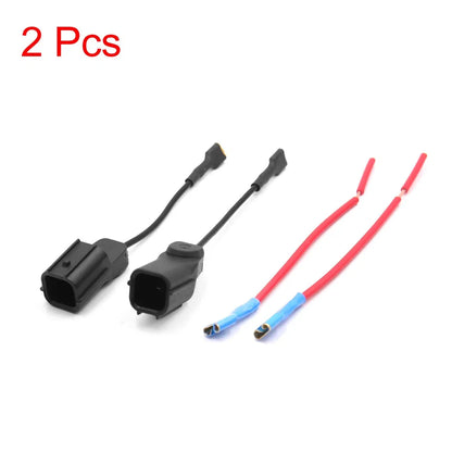 2 x Plastic Car Horn Speaker Adapter Wiring Harness for Honda