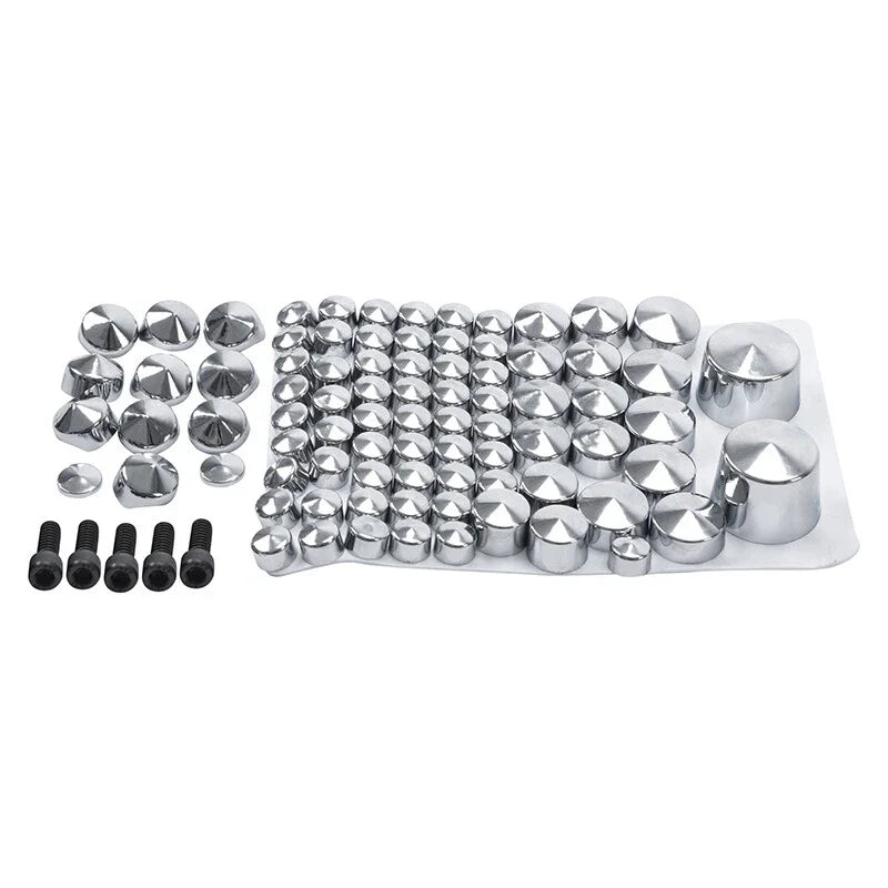 Chrome Topper Bolt Cap Cover for Harley Softail Rocker Fatboy (2007-2013)