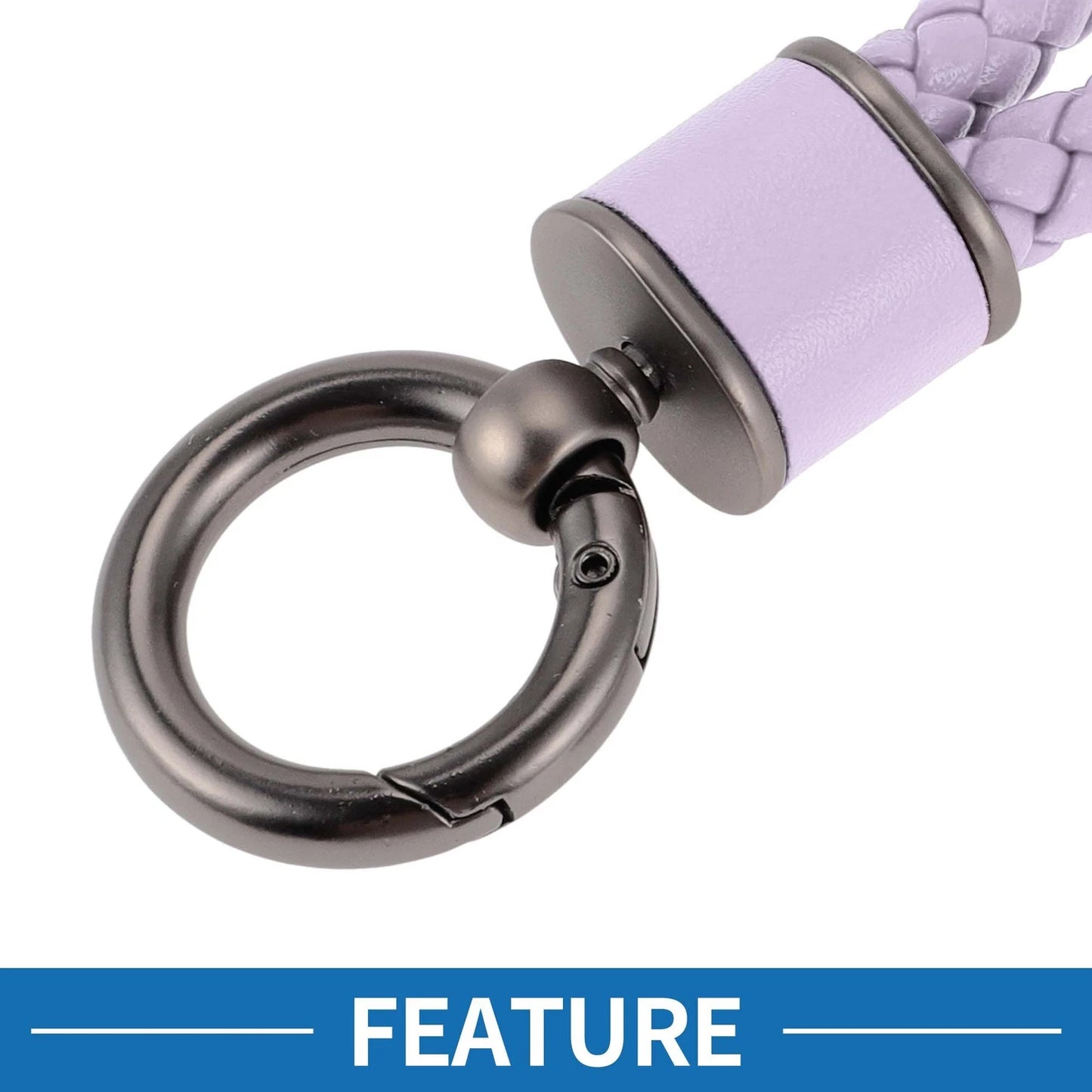 Car Keychain with Ring Light Purple (1 Pcs)
