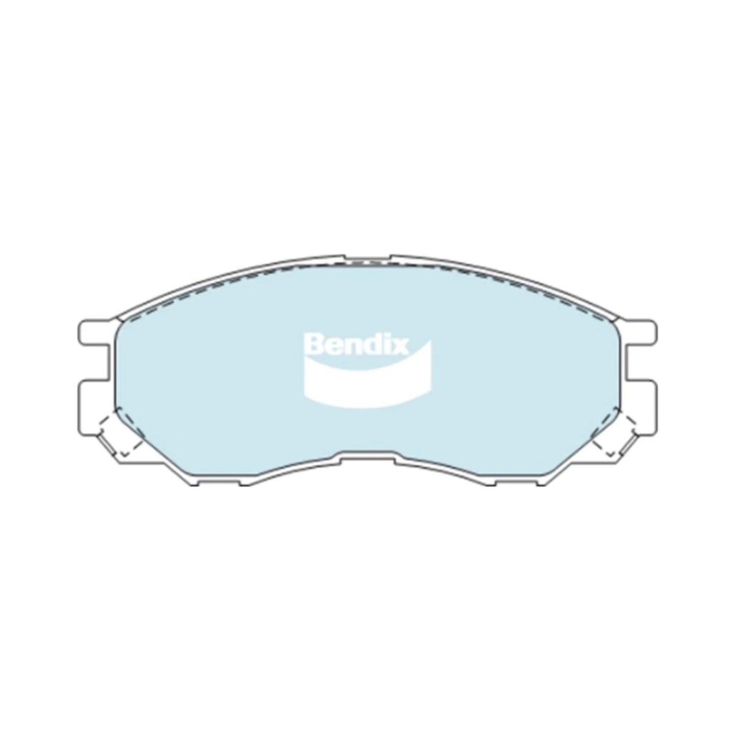 Set of 4 Front Brake Pads for Mitsubishi Triton (1996–2000)