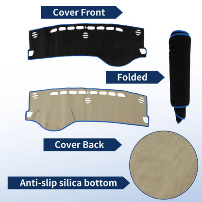 Dash Cover for Suzuki S-Cross MK3 (2022–2024) Flannel Black Blue Edge