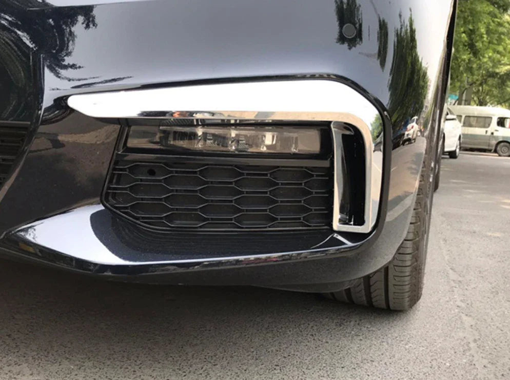 Chrome Front Bumper Fog Lamp Light Cover for BMW 5 Series G30 G31 (2016–2020)