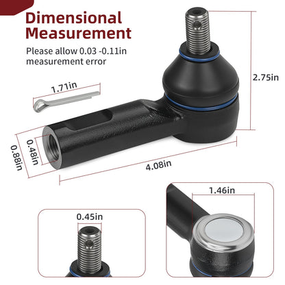 Tie Rod End Kit for Honda Pioneer 700 & 700-4 (2017–2024)