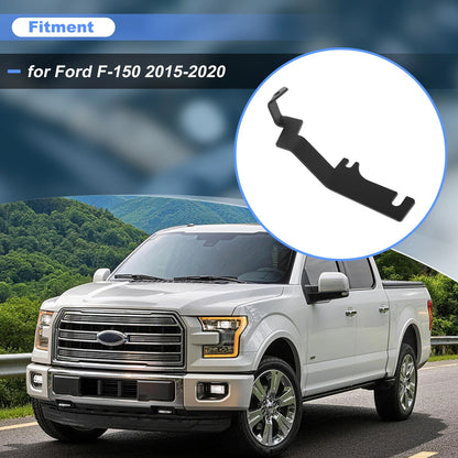 Headlight Hood Mount Bracket for Ford F-150 (2015–2020) 1 Pair, Black