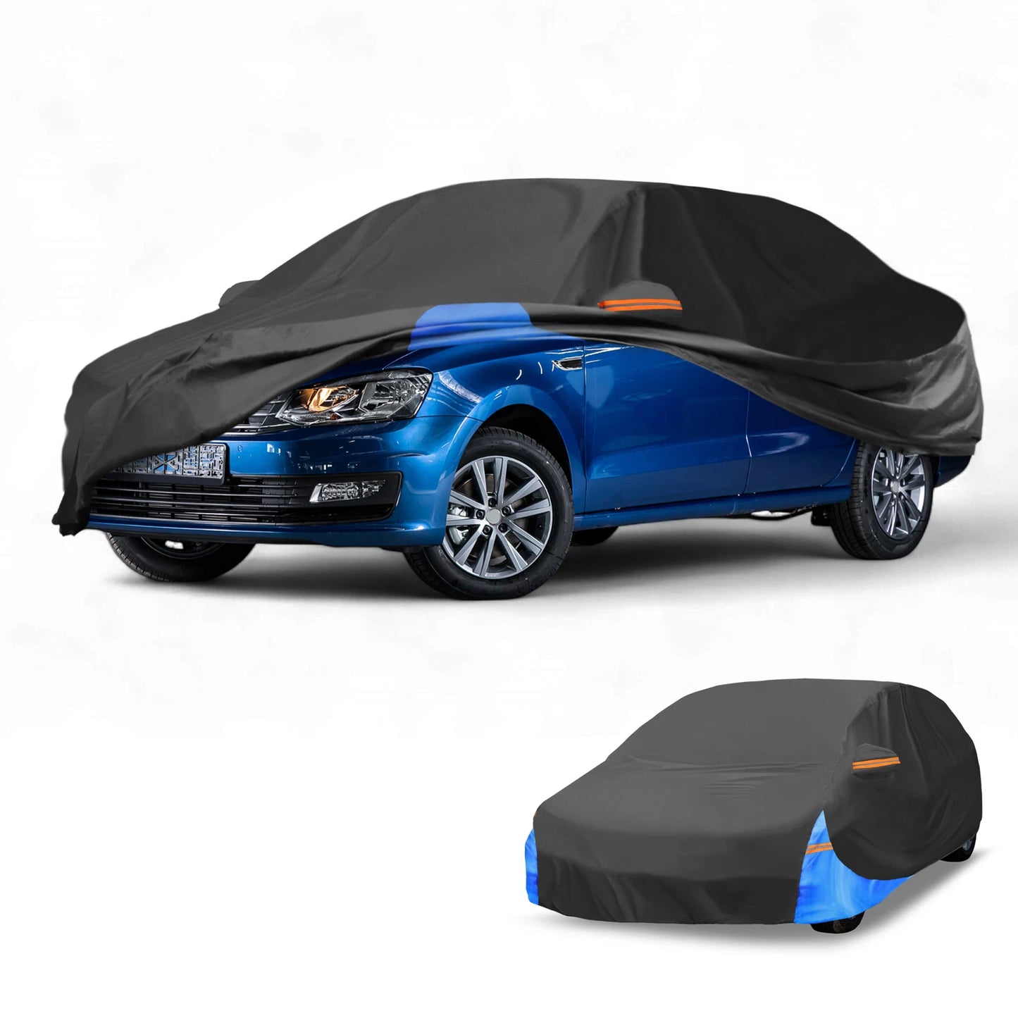 Car Cover Waterproof All Weather for VW Polo (2010–2023) 210D-PU