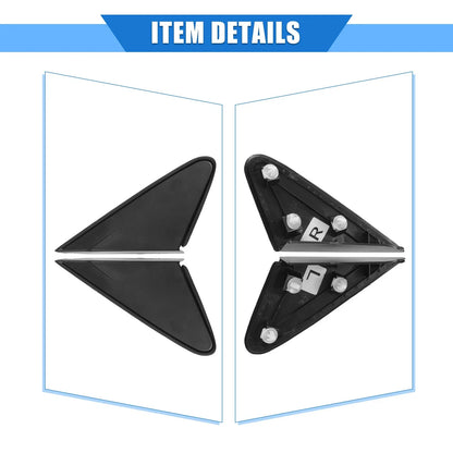 Left Right Side Rear View Mirror Corner Triangle Trim for Chevy Cruze (2011-2016)