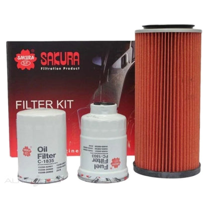 Oil Air Fuel Filter Service Kit 6cyl 2.8L RD28T for Patrol GQ (1994 - 1997)