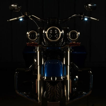 Motorcycle LED Mini Blinkers Turn Signal Amber Lights for Harley