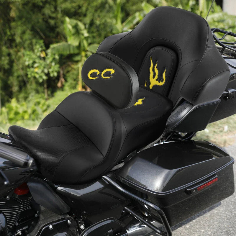 Driver Passenger Seat & Backrests for Harley Touring CVO Road Glide (2014-2023)