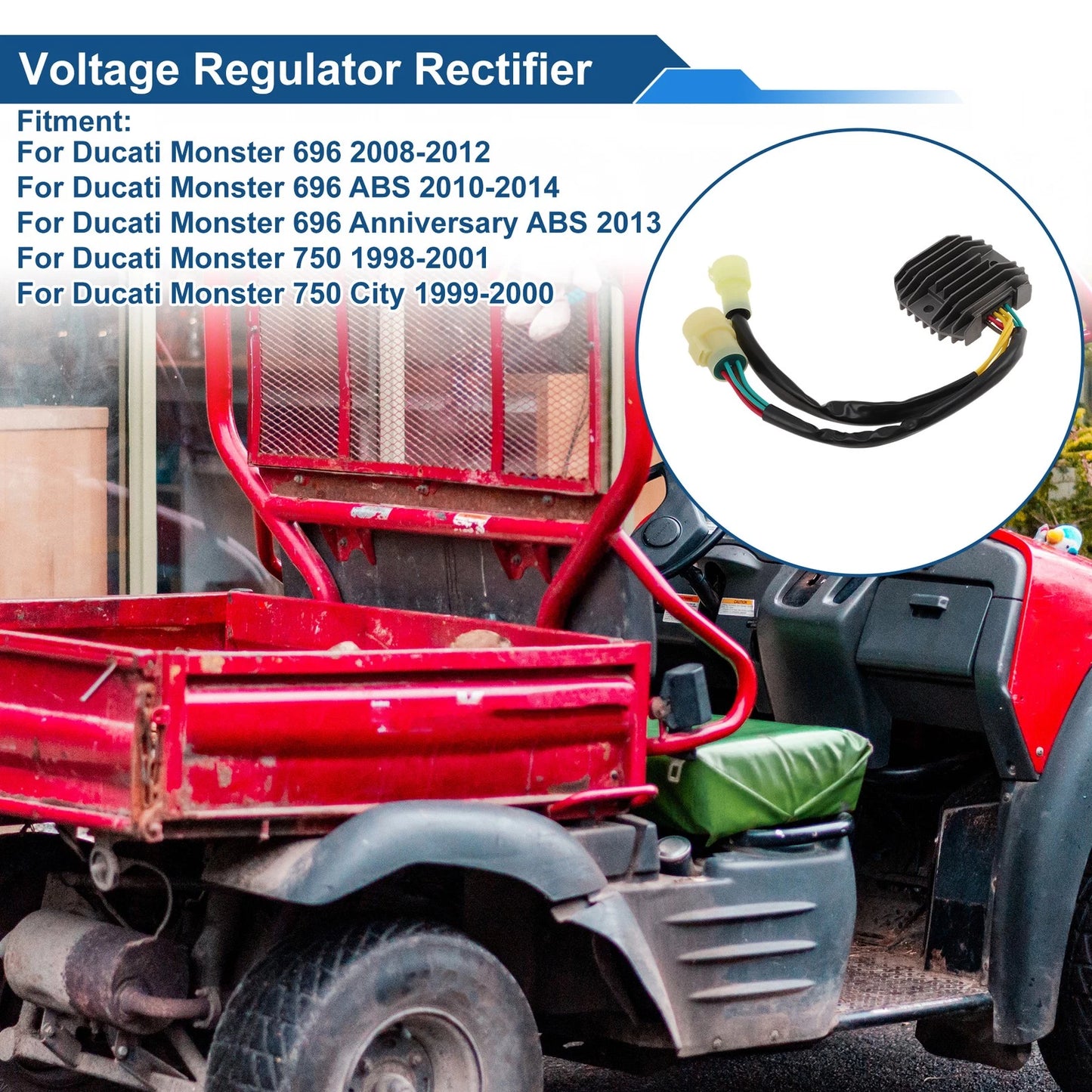 Voltage Regulator Rectifier for Kawasaki KLF300 Bayou 300 4x4 (2003–2005)