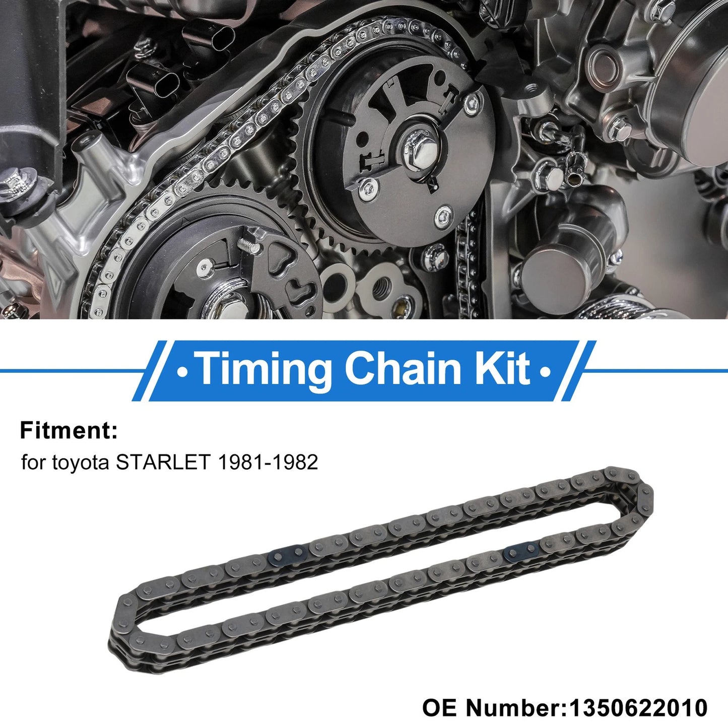 Timing Chain Kit for Toyota Corolla (1968–1979) No. 1350622010