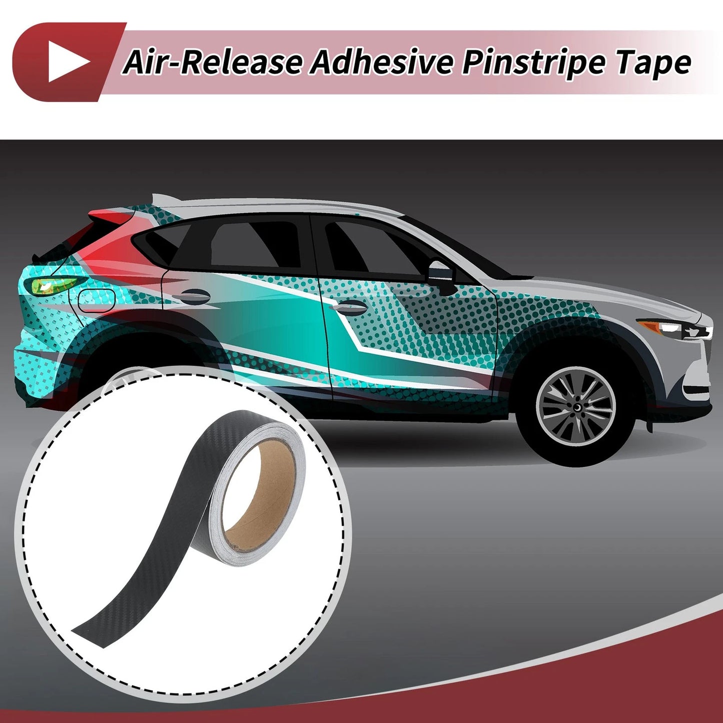 Pinstripe Tape 30mm x 10m for Car Motorcycle Boat Racing Stripes