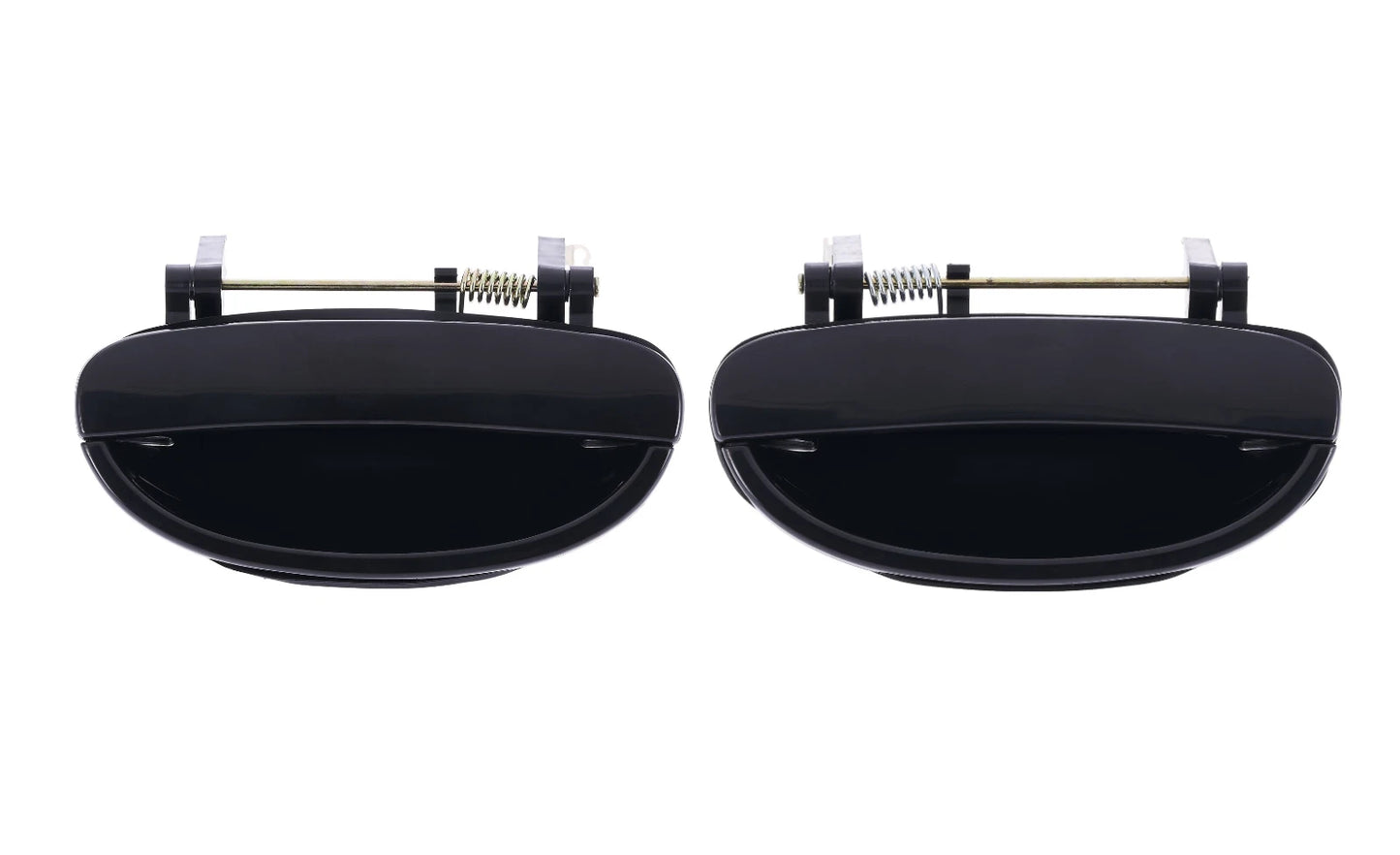2X Smooth Black Outer Door Handles for Daewoo Nubira (1997–2003)