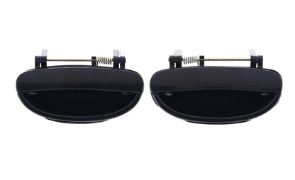 2X Smooth Black Outer Door Handles for Daewoo Nubira (1997–2003)