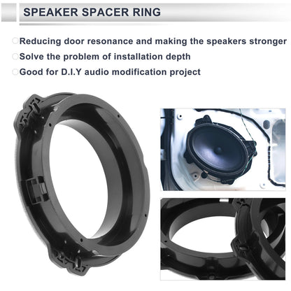 Set of 2 Speaker Spacer Rings for Hyundai 6.5" Tweeter