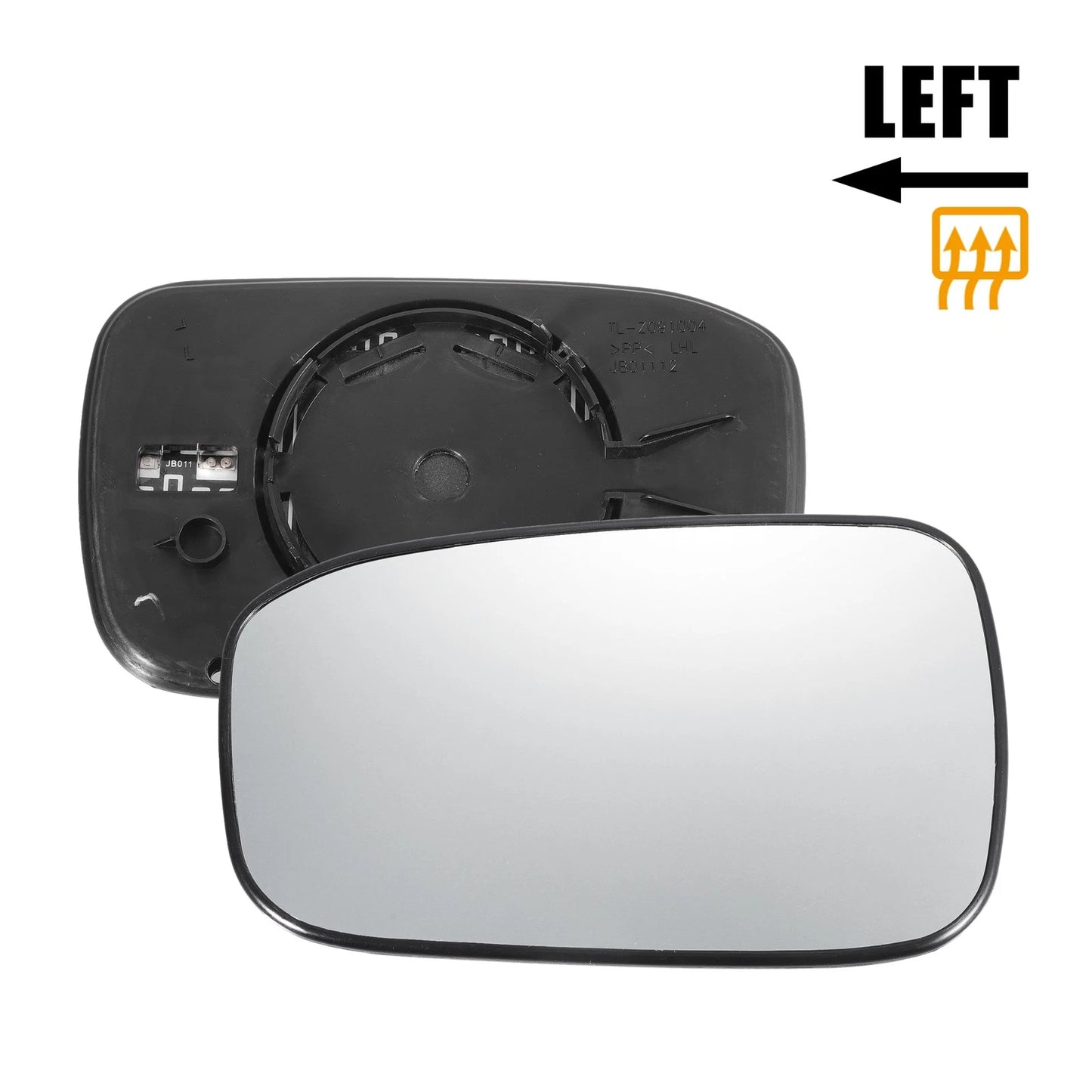 Left Side Heated White Mirror Glass for Honda Accord (2003–2007)
