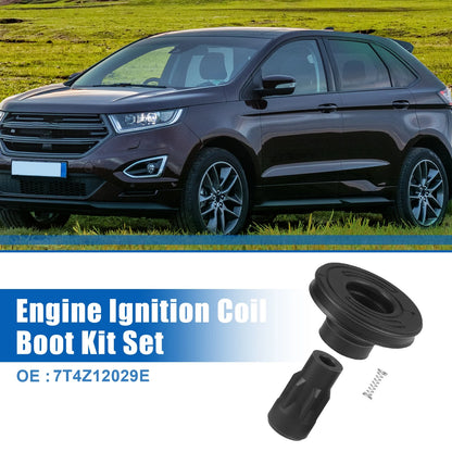Set of 6 Engine Ignition Coil Boot Kit No. 7T4Z12029E for Ford Transit-350 HD (2015)