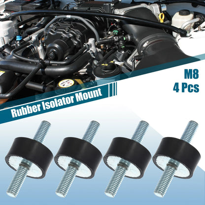 Set of 4 M8 Car Anti Vibration Rubber Isolator Dampers 30x15mm