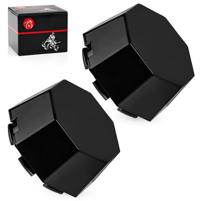 2X Matte Black Hub Cap Covers for Polaris Sportsman 570 Touring (2020–2023)