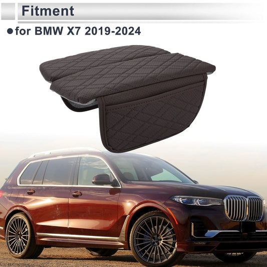 Center Console Cover with Storage Bag for BMW X7 Dark Brown (2019 - 2024)