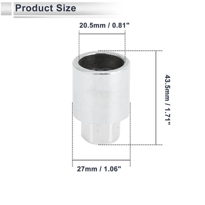 Type C Wheel Lock Lugnut Antitheft Key Socket for Toyota