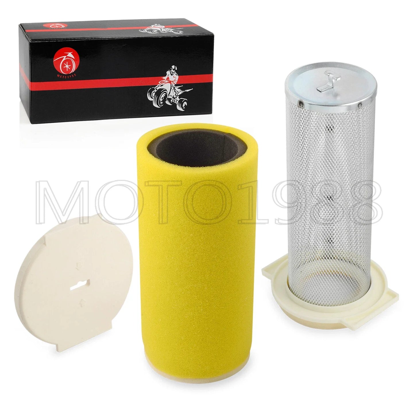 2 x AIR FILTER CAGE GUIDE & AIR FILTER for YAMAHA KODIAK 400 (2000–2002)