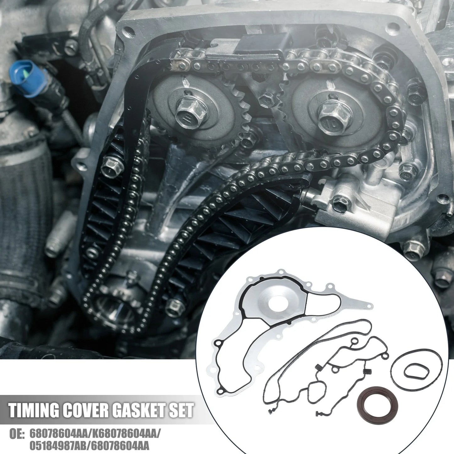 Timing Cover Gasket Set for Chrysler Dodge RAM 1500 (2002-2008)