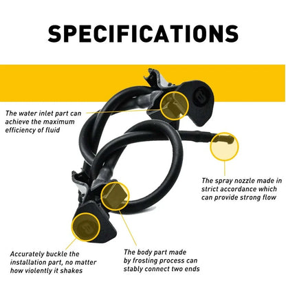 2 x Windshield Wiper Washer Nozzle Sprayer Jets for Ford Explorer (2011–2017)