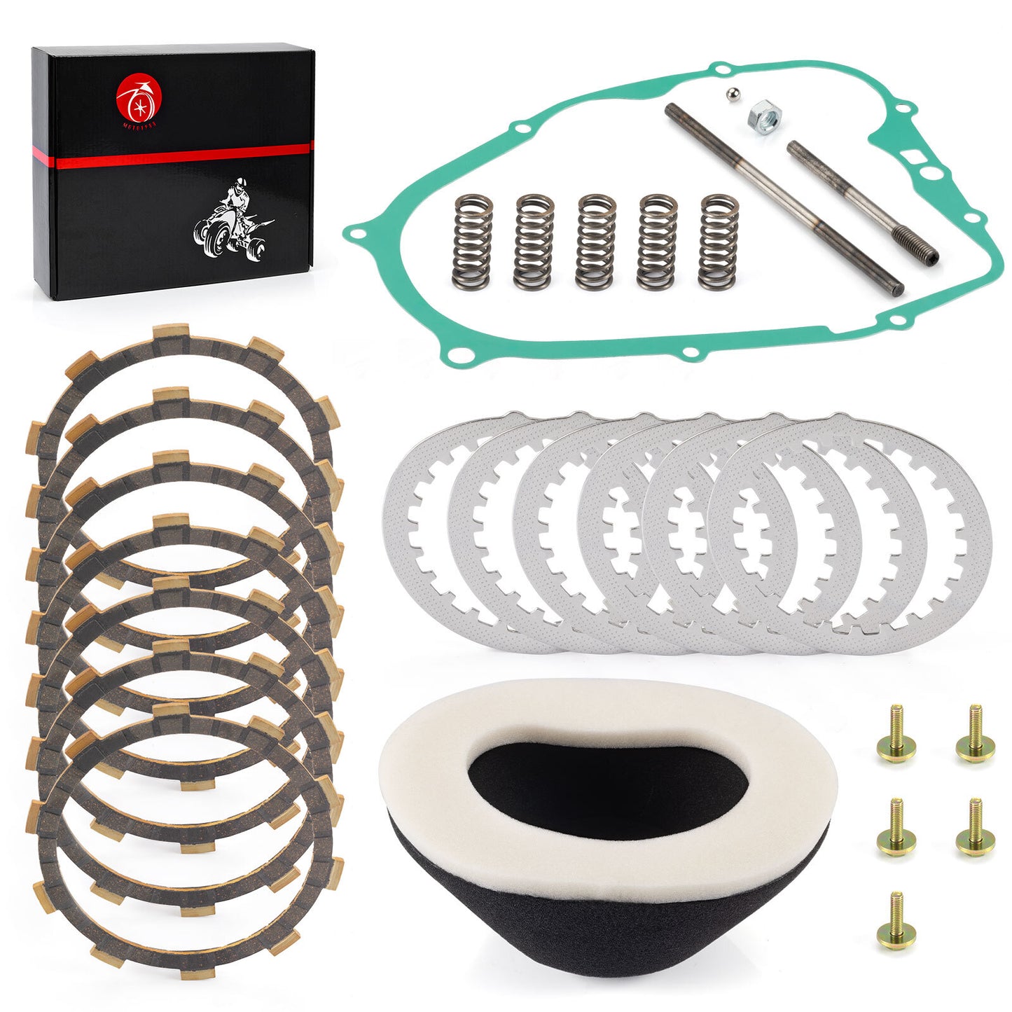 Clutch Friction Steel Plates Push Rod Kit for Yamaha Blaster (1988–2006)