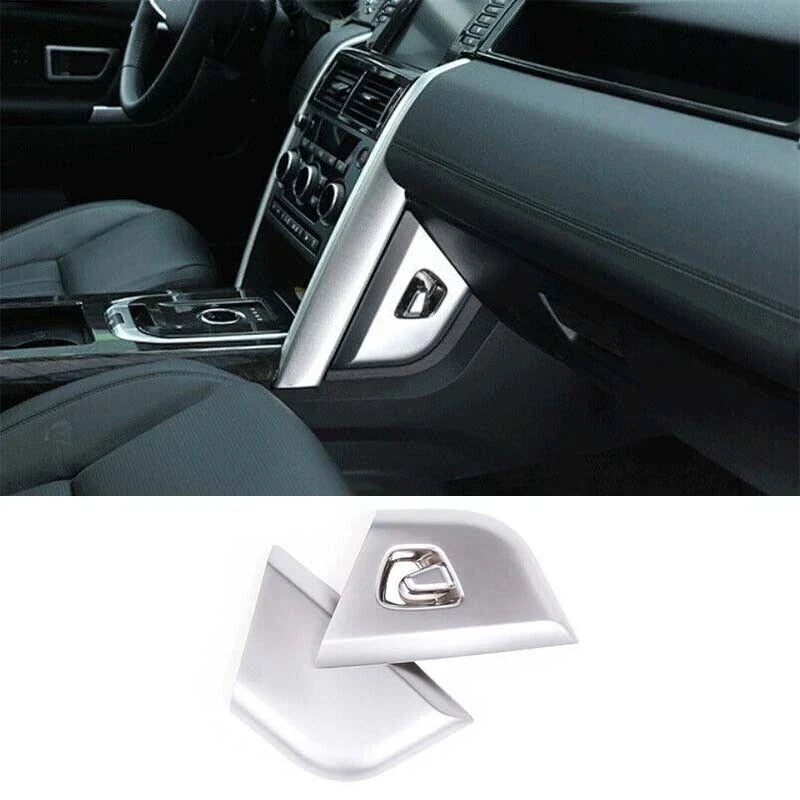 2 x Matte Silver Center Trim Frame Console for Discovery Sport (2015–2019)