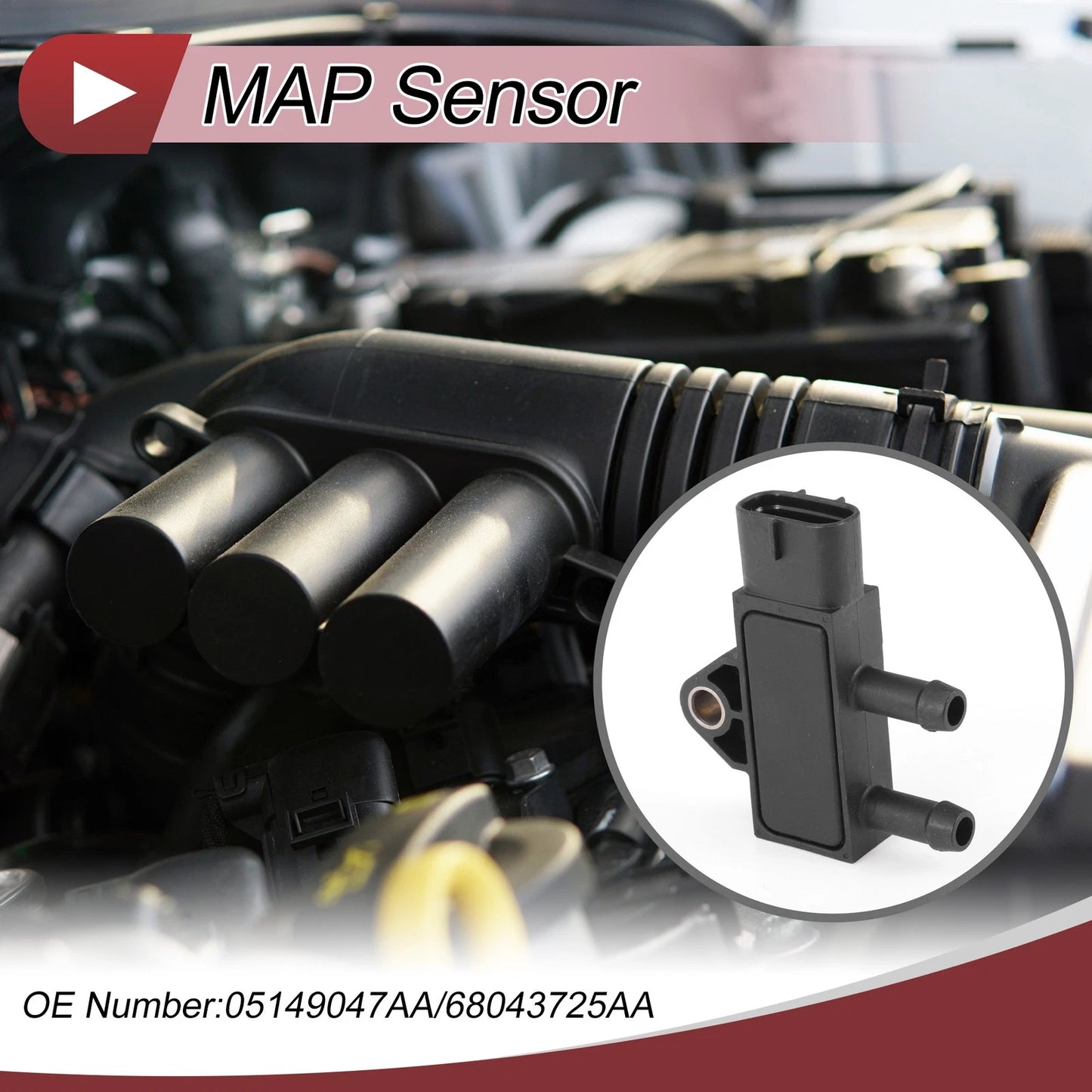 MAP Sensor for Dodge Ram 3500 (2007–2012) - Part No. 2894872