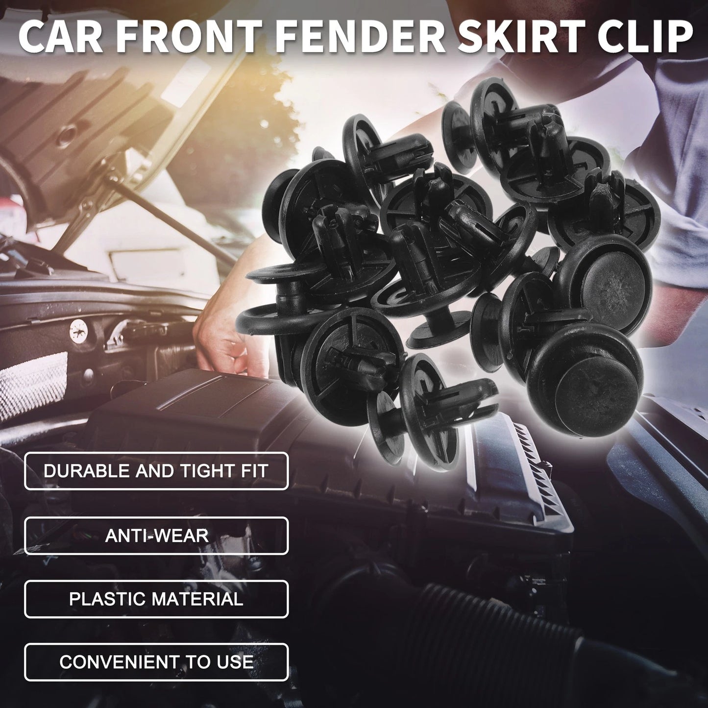 Set of 15 Front Fender Skirt Clips for Lexus CT200h (2011–2017) & ES300h (2013–2020)