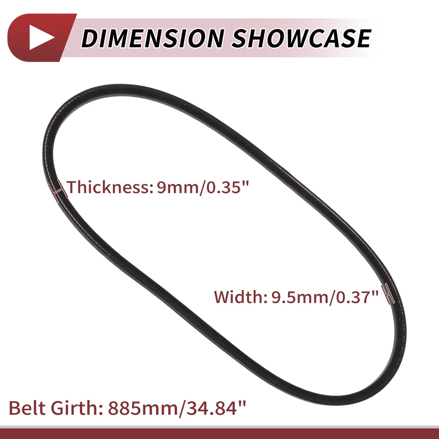 Drive Belt V-Belt for Club Car DS (1992–Present) & Precedent (2004–Present)
