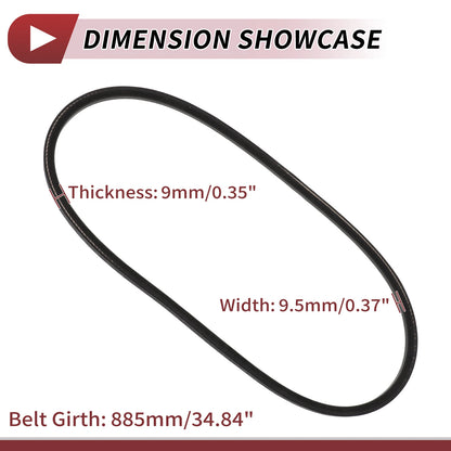 Drive Belt V-Belt for Club Car DS (1992–Present) & Precedent (2004–Present)