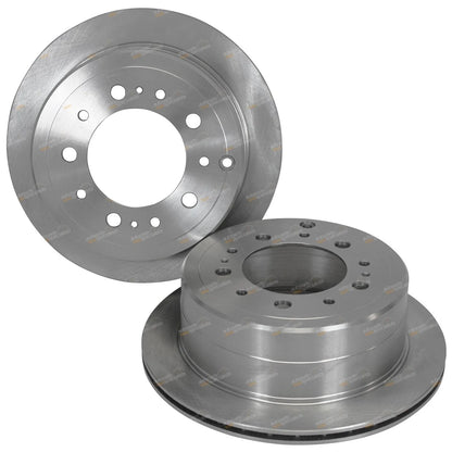 Rear Brake Disc Rotors + Pads for Landcruiser HDJ100 UZJ100 (1998–2007)