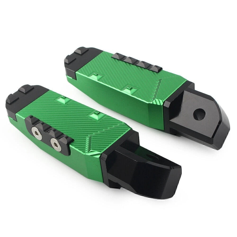 Rear Passenger Footrests Foot Pegs Pedal Pads for Yamaha YZF R1 R6 R1M R1S (2015–2023) Green