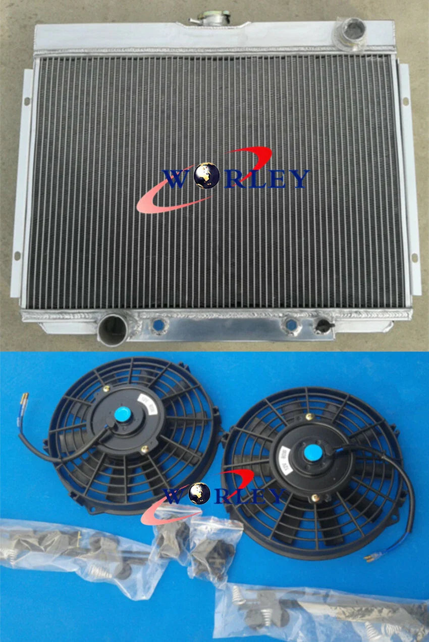 Aluminum Radiator, Shroud & Fans for Ford Mustang, Mercury Cougar (1967-1970)