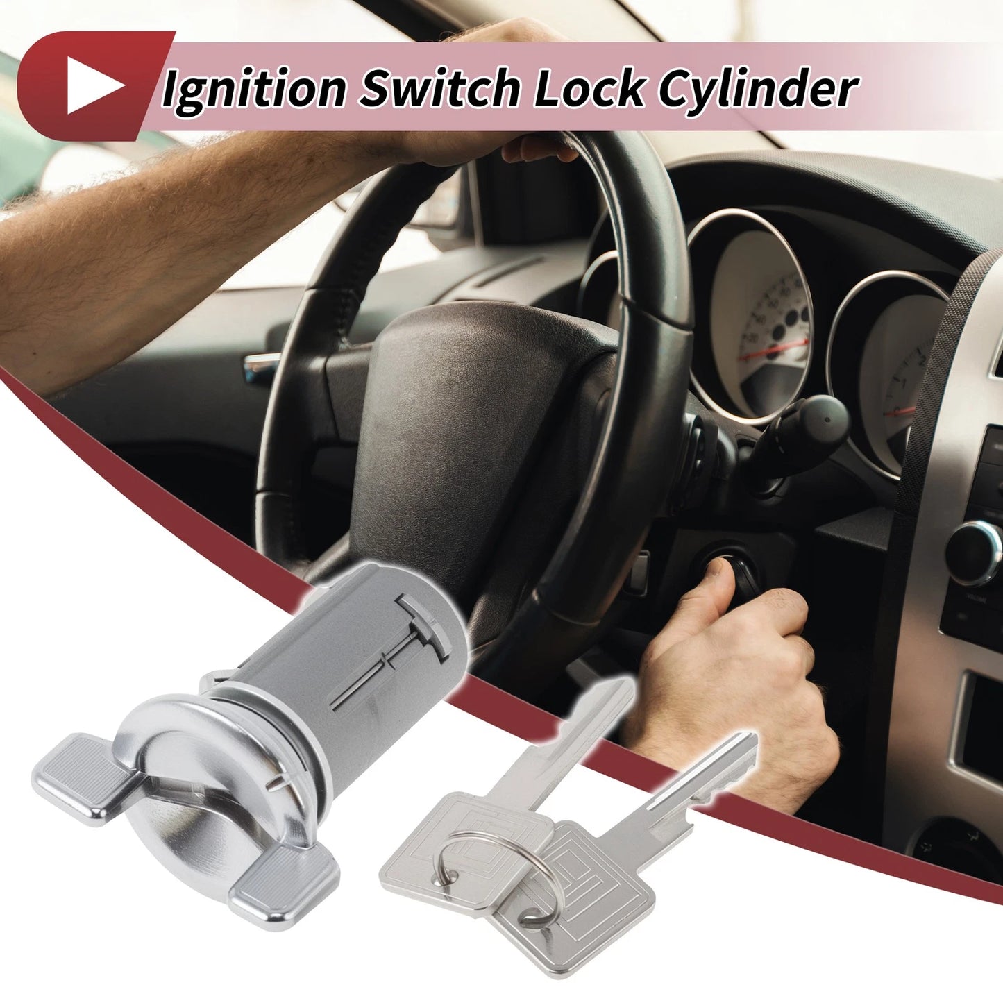 Set of 1 Ignition Lock Cylinder for Jeep CJ5 (1976–1983) No. 4489225/7025216