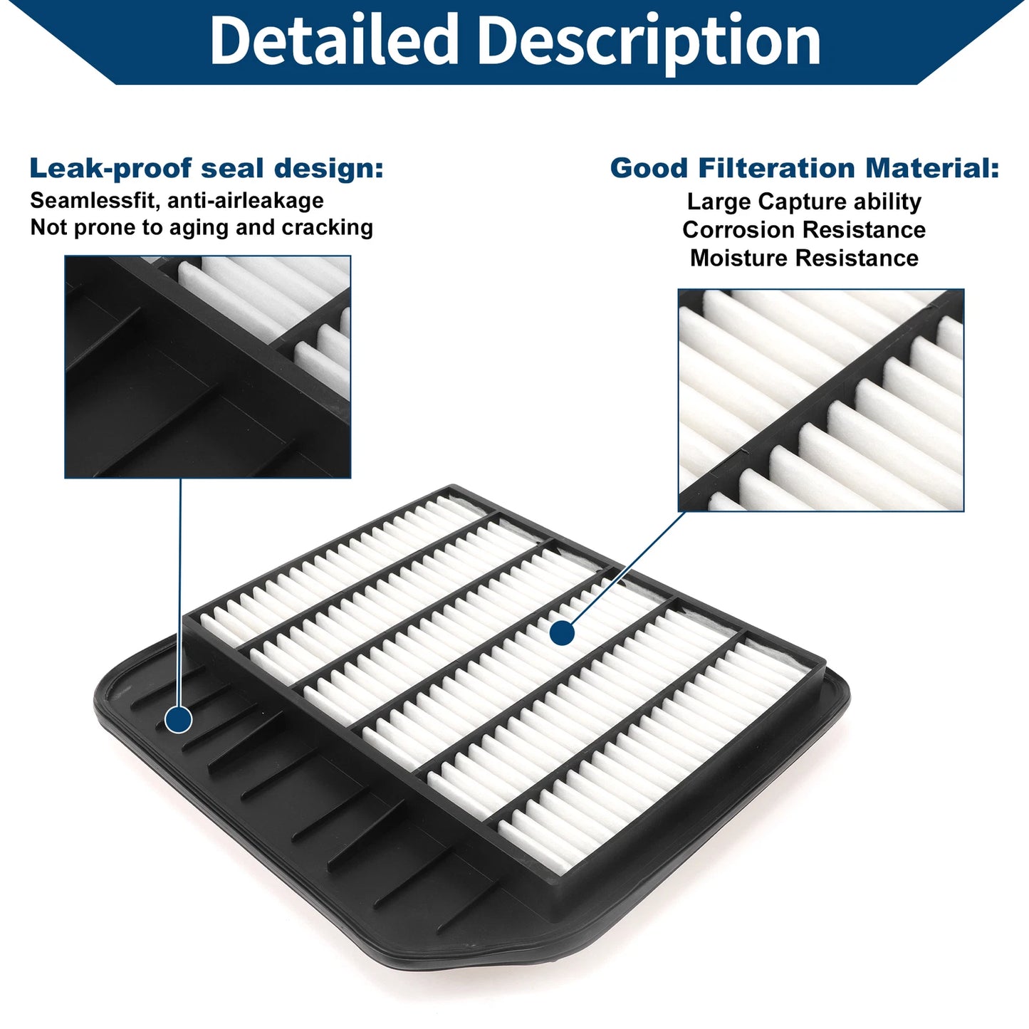 Engine Air Filter No. 16546-1LA0A for Infiniti QX80 5.6L (2016–2020)