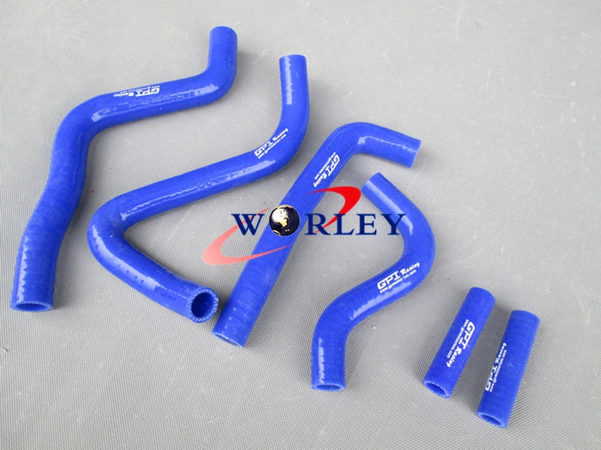 Silicone Radiator Hose for Kawasaki KX250 (1999–2002) - Blue